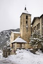 Sant Corneli and Sant CebriÃÂ  church Ordino. Andorra